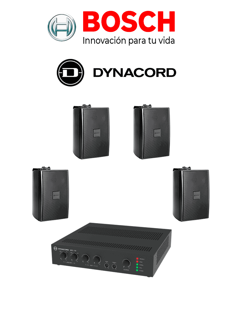 BOSCH--BOSCH M_KITU604UC15B - Kit de Audio / Amplificador 60W / 4 Bocinas 15W Negras-