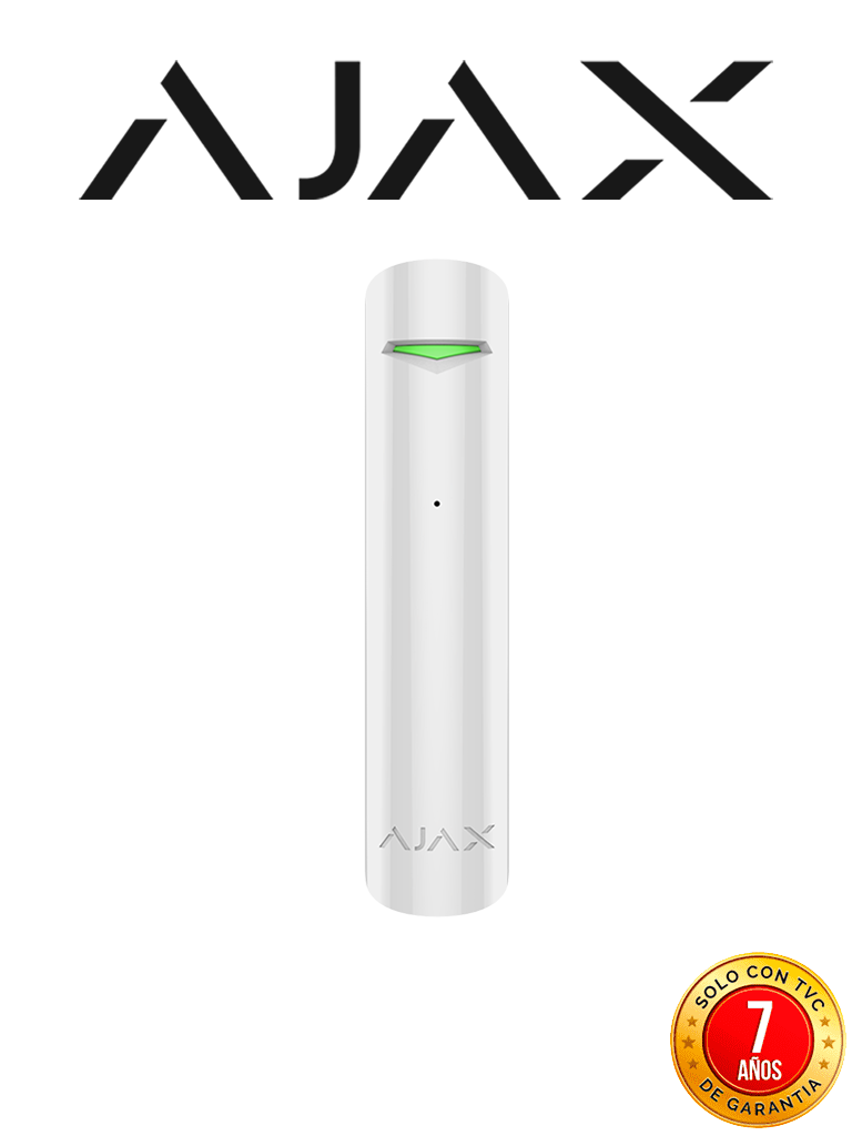AJAX--AJAX GlassProtectW - Detector de rotura de cristal Inalámbrico. Color Blanco (26317.05.WH3)-