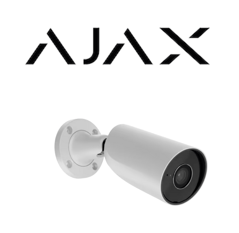AJAX--Ajax BulletCam (8 Mp/2.8 mm) - Camara IP Bullet 8 Megapixeles con IA y Micrófono/ H.265/ 20 Fps/ Lente de 2.8mm/ Angulo de 100°-110°/ IR DE 35 Mts/ IP65/ PoE/ WDR/HDR. Color Blanco-