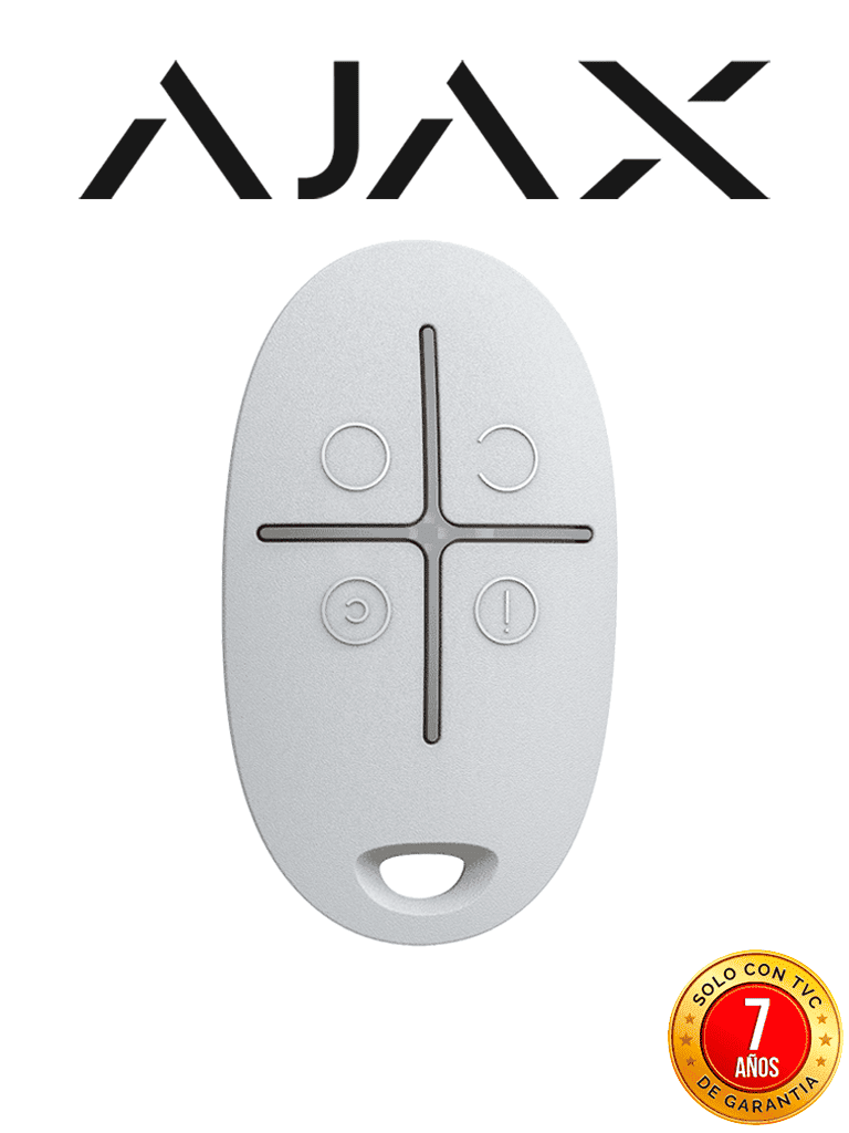 AJAX--AJAX SpaceControl W - Llavero inalámbrico 4 botones. Color Blanco (28313.04.WH3)-