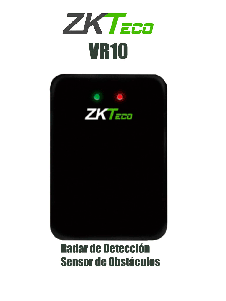 ZKTECO--ZKTECO VR10 - Radar de Detección para Control de Acceso Vehicular / Rango de Detección de Vehículos o Personas 0-6m / IP67 / DC 12V / Compatible con Barreras Wejoin y ZKTECO-