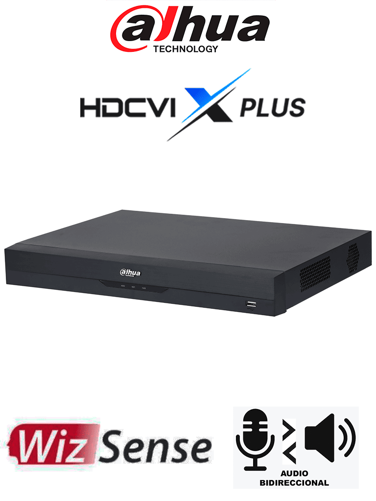 DAHUA--DAHUA DH-XVR4232AN-I-T - DVR de 32 Canales de 1080P Lite WizSense/ HDCVI X PLUS/ Audio Bidireccional/ H.265+/ Codificación IA/ 2 Bahías de DD/ 16 Ch con SMD Plus/ Búsqueda Inteligente/ Compatible con Dolink Care-