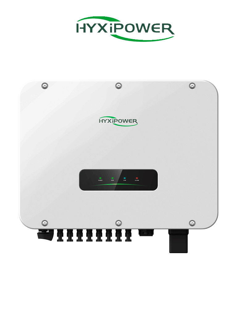HYXIPOWER--HYXIPOWER HYX-S30K-T 220V -  Inversor de cadena trifásico comercial,  Potencia de Salida 30,000 W, Protección contra sobretensión tipo II, Indice de Protección IP66, Administración remota-