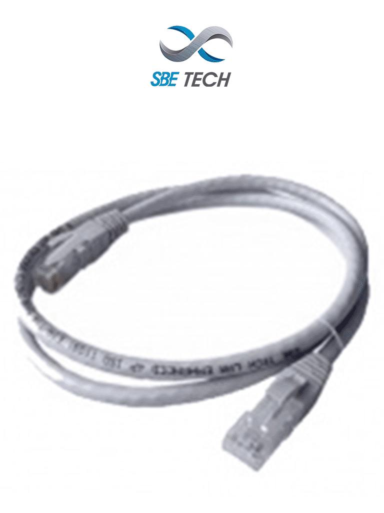 SBE TECH--SBETECH SBE PCC6U3.0MGY - Patch cord Cat. 6 con bota inyectada, color gris, de 3 metros-