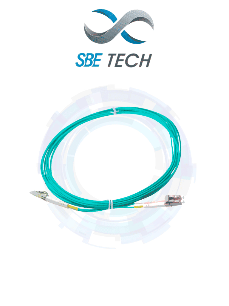 SBE TECH--SBE TECH SBE-JUMLC-LC-2M50 - Jumper multimodo LC-LC / Tipo  50/125µm OM4 / Conector plastico / Tipo LC-LC duplex / 2 Fibras / Forro PVC con retardante a flama / Férula de cerámica de zirconia-