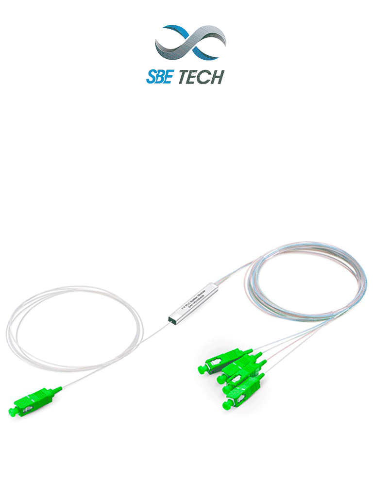 SBE TECH--SBETECH SBE-SPPLC1X4SCAPC- Divisor óptico PLC 1x4 SC/APC SM-