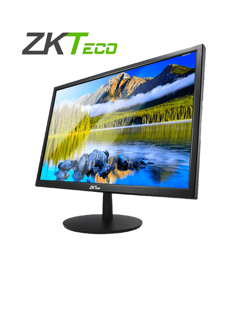 ZKTECO--ZKTECO ZD192KSB - Monitor LED HD de 19 pulgadas / Operación 24/7 Ideal para Seguridad/ Resolución 1440 x 900 / 1 Entrada de video HDMI y 1 VGA / Ángulo de Visión Horizontal 170° / Soporte VESA / Incluye Cable HDMI / Sin Altavoces-