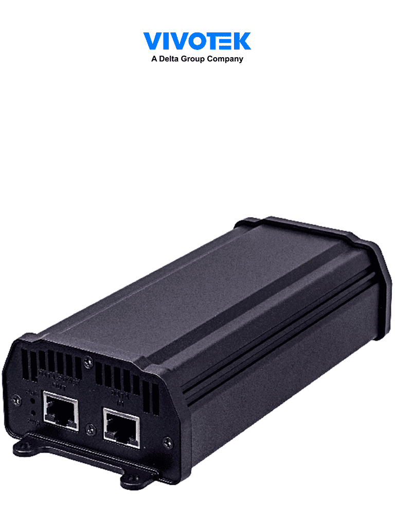 VIVOTEK--VIVOTEK AP-GIC-010A-060 - Inyector PoE Gigabit para alimentar cámaras IP, con 1 puerto, UPoE, hasta 60W, para interiores-