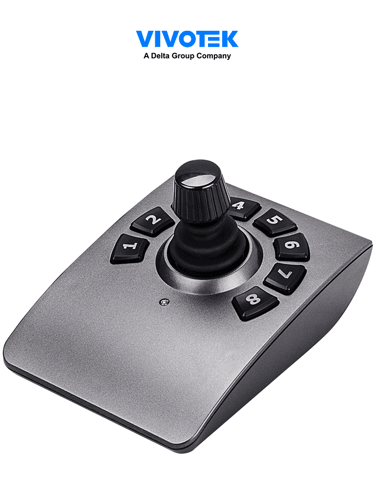 VIVOTEK--VIVOTEK AJ-001 - Control de palanca joystick para NVR, PTZ y Software VAST 2, VSS VIVOTEK con 8 teclas y conector USB-