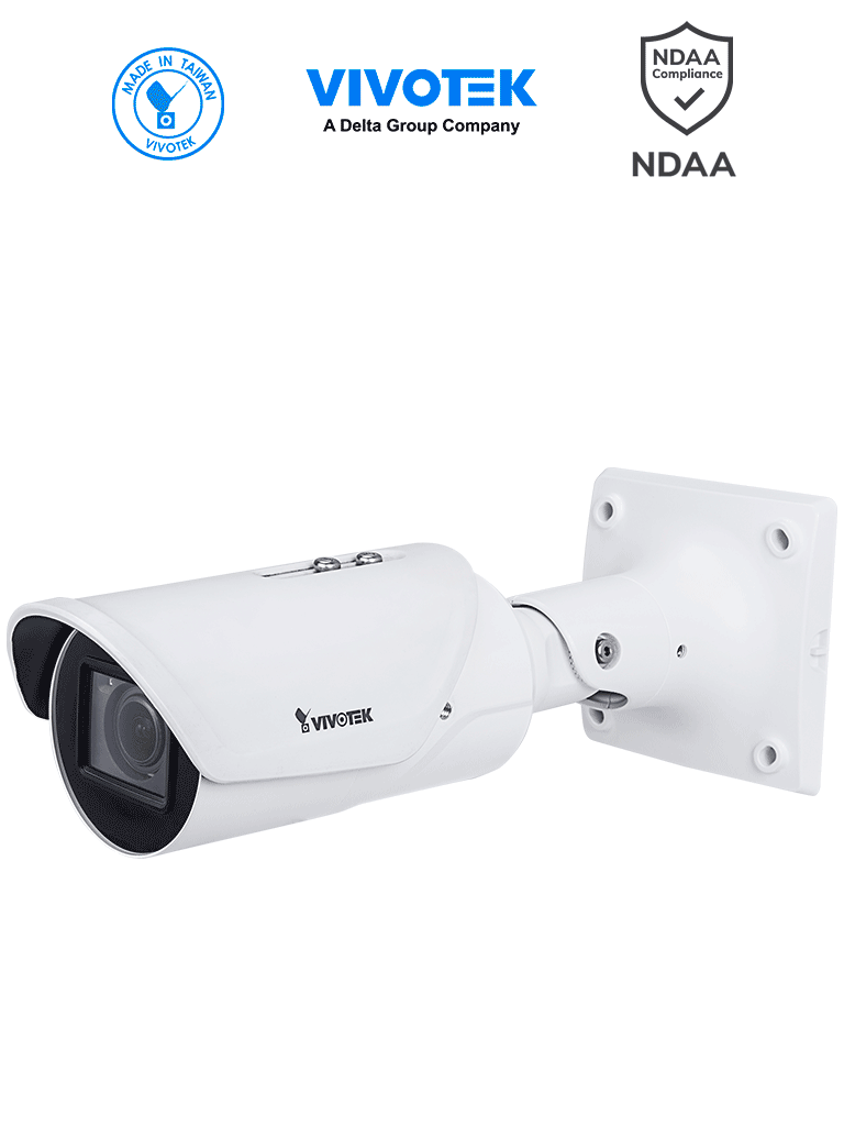 VIVOTEK--VIVOTEK IB9387-LPR-v2 - Cámara IP bullet exterior ANPR 5 MP, lente varifocal 2.7-13.5mm, WDR PRO, SNV, IR 50m, IP67 e IK10, Stop&Go hasta 30 Km/h, soporta matrículas de +70 países.-