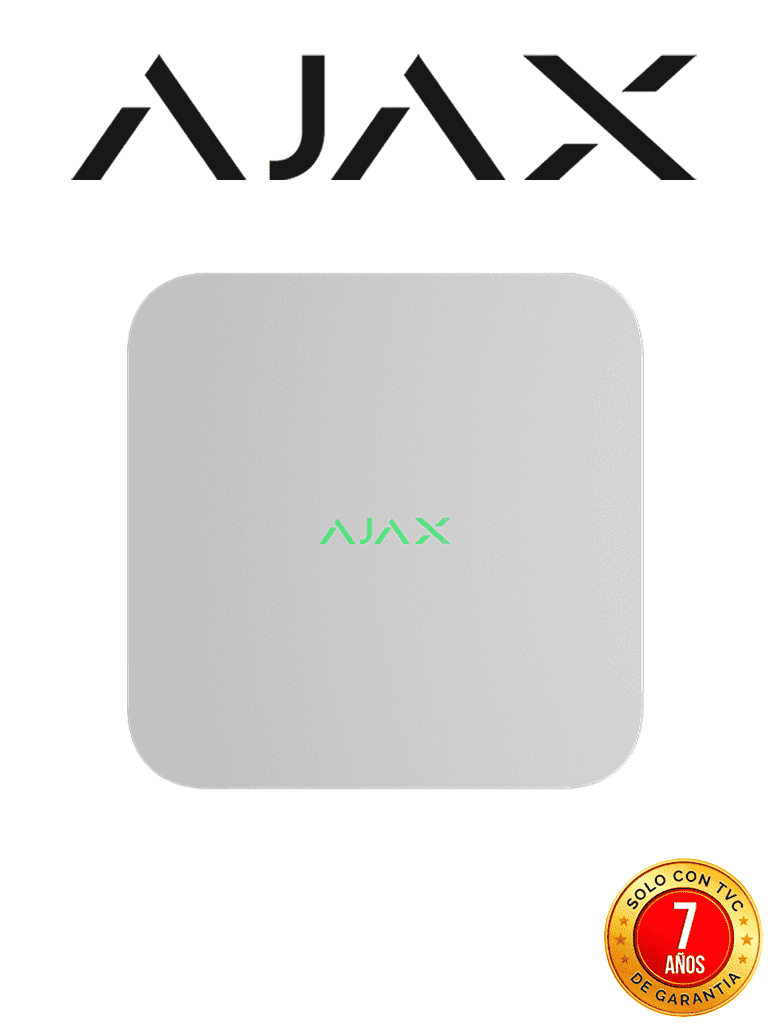 AJAX--Ajax NVR (8ch) - Grabador de video en red de 8 canales para cámaras IP resolución 4K cámaras ONVIF/RTSP. Acepta cámaras AJAX y de otros fabricantes-