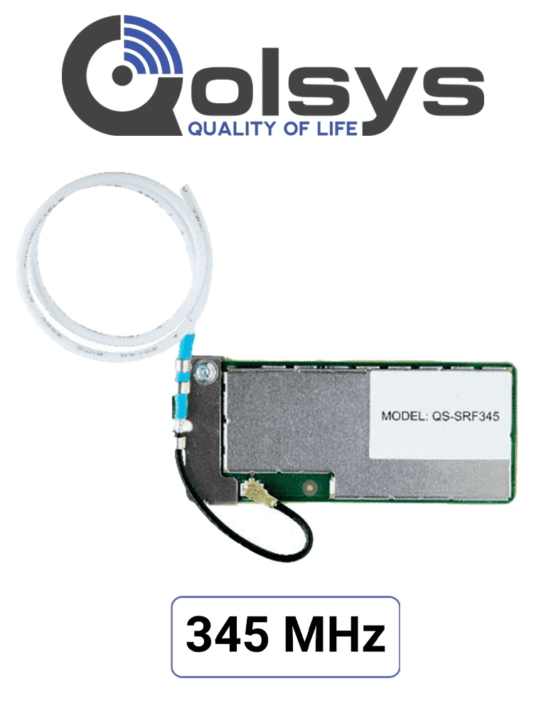 QOLSYS--Qolsys IQCard 345 MHz -  Permite retomar instalaciones que utilizan sensores en 345MHz y actualizar el sistema con los nuevos paneles IQ panel de 4ta generación-