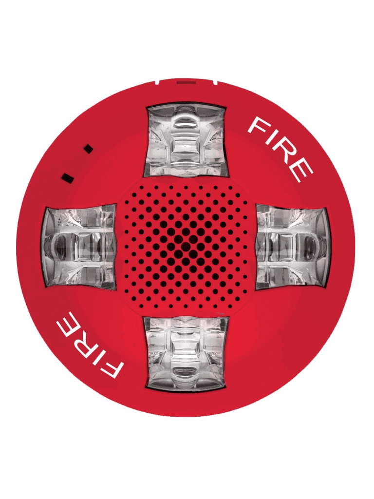 KIDDE--KIDDE F_EGCAVRF - Sirena Estroboscópica de Techo / 15-115 DC / Roja / Logo FIRE-