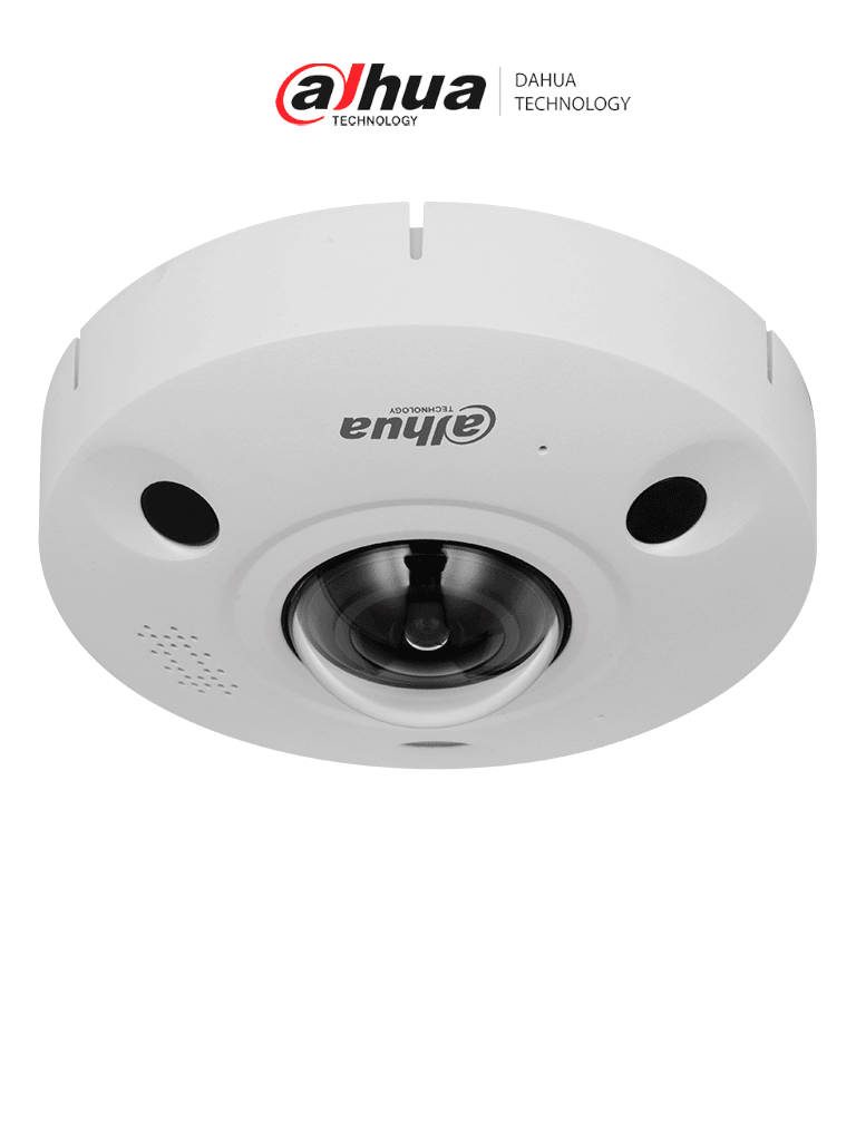 DAHUA--DAHUA  DH-IPC-EBW8842P-AS Cámara IP Fisheye 8 MP WizMind/ IR 10 mts/ 1.85mm/ Mapa de Calor/ Conteo de Personas/ H.265+ / E&S Alarma y Audio/ Ranura para MicroSD/ Altavoz/ PoE/ IP67/ IK10-