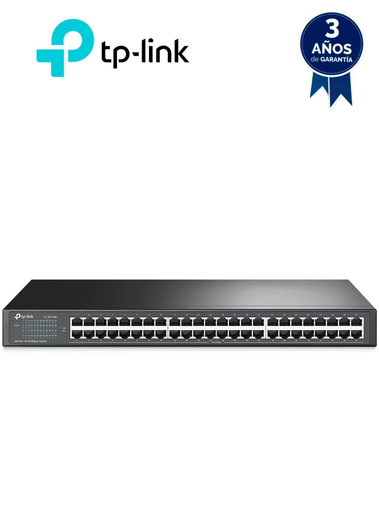 TP-LINK--TP-LINK TL-SF1048 - Switch no administrable de 48 puertos 10/100 Mbps para montaje en rack-