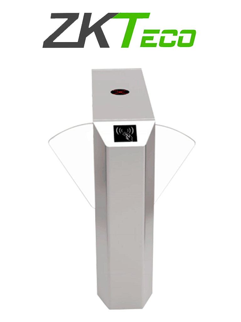 ZKTECO--ZKTECO FBL220 - Barrera Peatonal de Aleta Bidireccional/ Acero SUS304/ Aletas de Acrílico  / Infrarrojo de Seguridad/ 110V/ 5 millones de Ciclos/ 30 Personas x Min/ Carril 58 cm/ No cuenta con Lectores y Panel (REQUIERE BARRERA FBL200)-