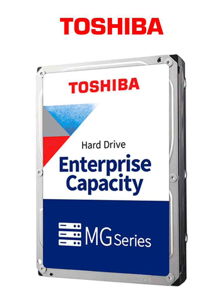 TOSHIBA--TOSHIBA MG09ACA16TE - Disco duro interno de 16TB / Serie Enterprise / 3.5" / SATA / 7200RPM / 512MB / Recomendado para Servidores / Soporta aplicaciones de videovigilancia-