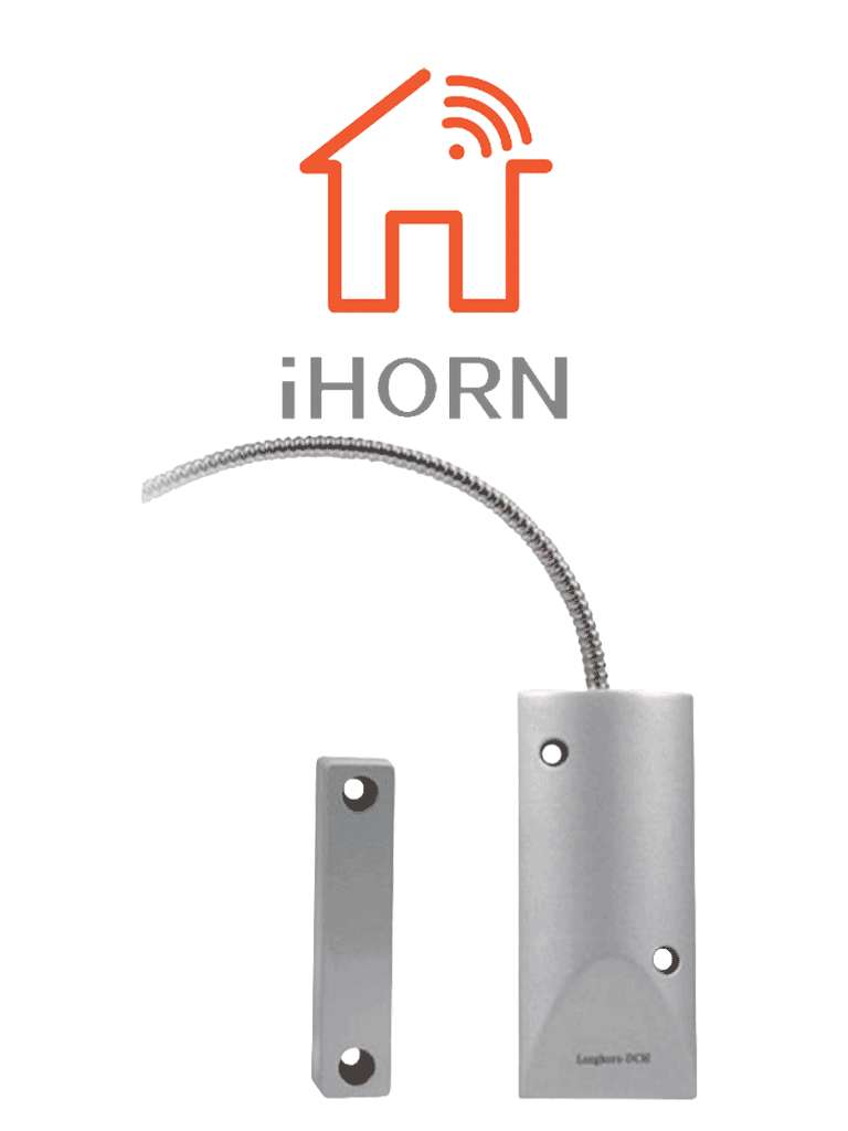 HORN--IHORN HO03I - Sensor Magnético de Cortina Metálico /NC  compatible con paneles IHORN / RISCO / DSC / BOSCH .-