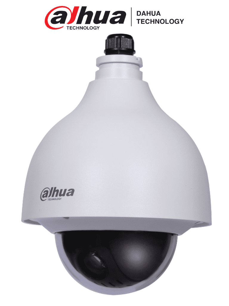 DAHUA--DAHUA SD40212THN - Camara IP PTZ Antivandalica de 2 MP; ofrece 12x de zoom óptico, compresión H.265+ y WDR real de 120 dB para imágenes claras. Con protección IP66 e IK10, videoanalíticos IVS, enfoque predictivo y soporte PoE Plus.-