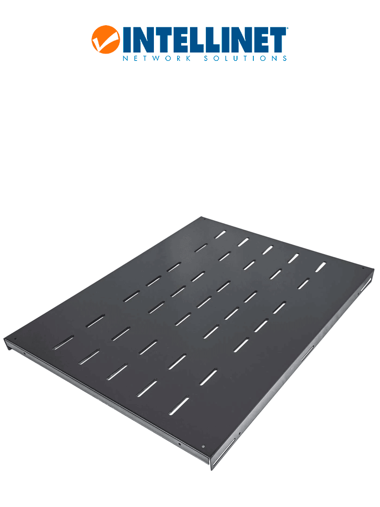 INTELLINET--INTELLINET 712576 - Charola Gabinete / 19" / 1U / Fija / 62cm / Ventilada / 100kg-