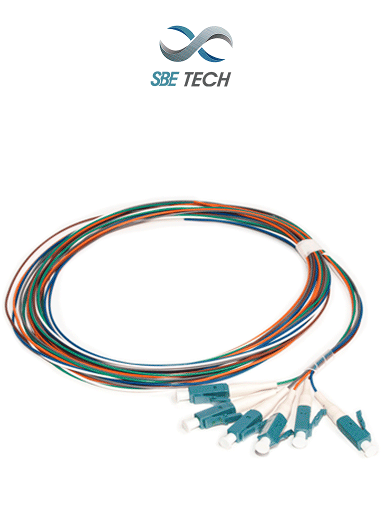 SBE TECH--SBE TECH SBE PIGLC2MSM6P - Juego de 6 pigtails LC monomodo 9/125 µm, de 2 metros-