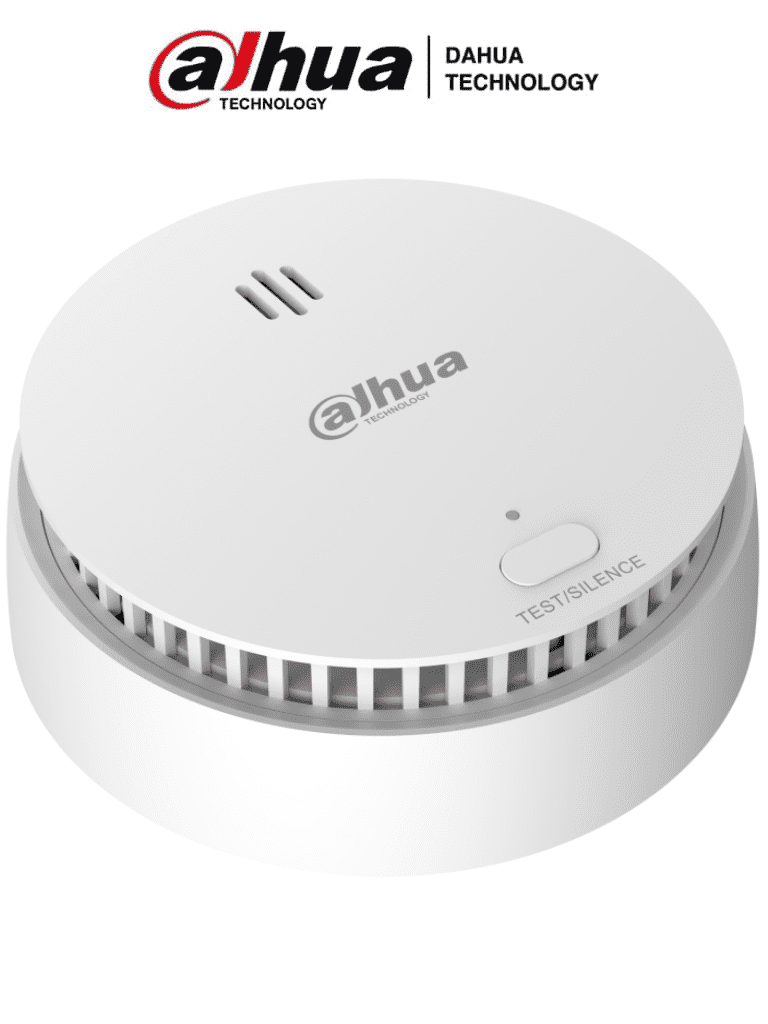 DAHUA--DAHUA DHI-HY-SA21A-W2 - Detector de Humo Inalámbrico / Sensor Fotoeléctrico de Doble Cámara / Sirena Interna de 85dB / Función de Prueba y Silenciar / Alarma Visual y Sonora / Indicador Led / AirShield-