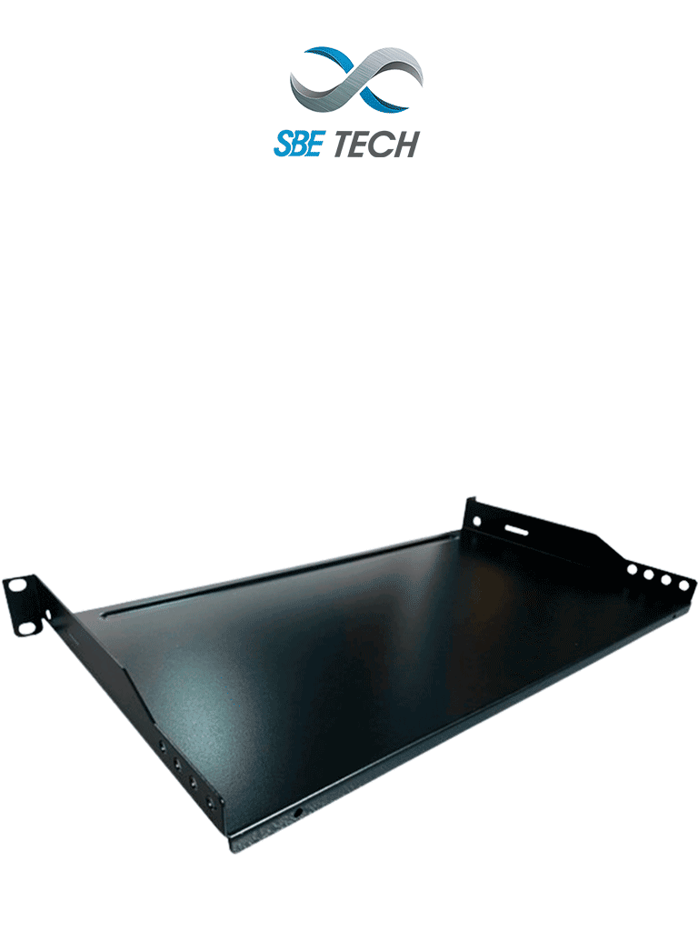 SBE TECH--SBE TECH CT19101U - Charola fija para rack de 19 pulgadas x 25.4 centímetros, 1 UR en color negro-