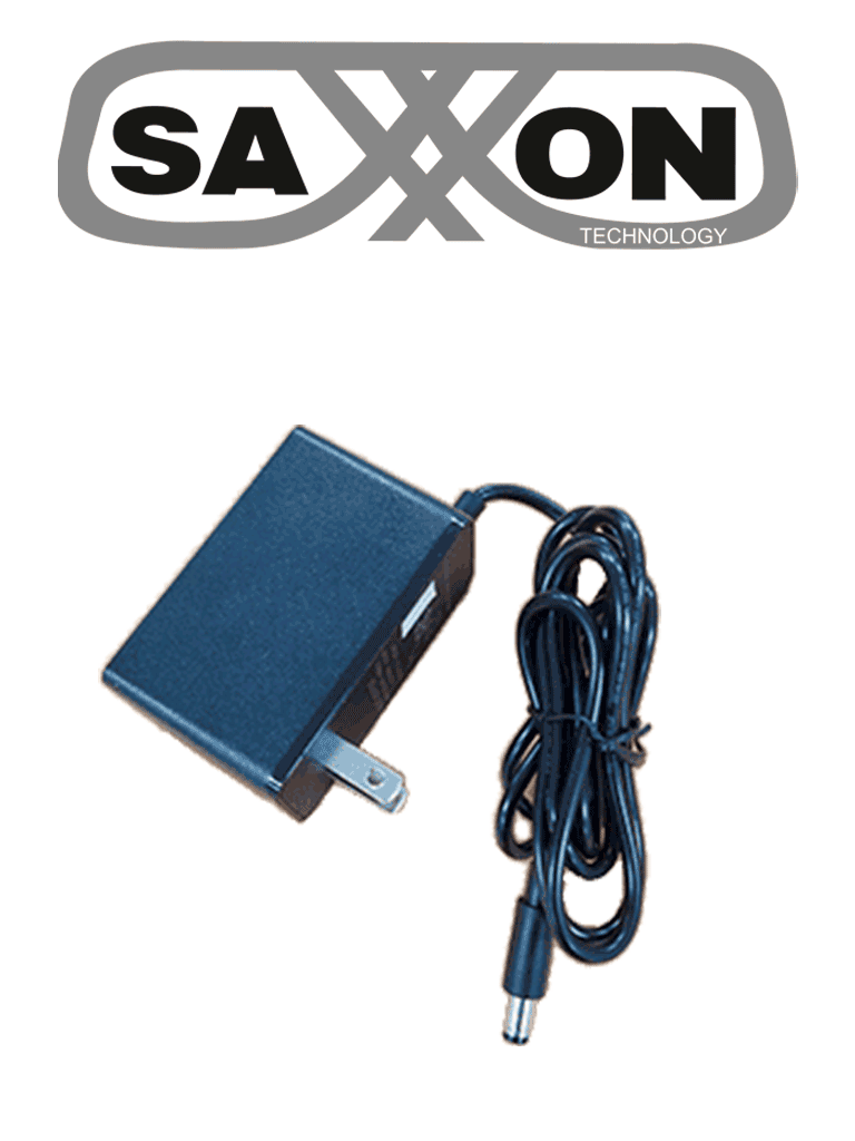 SAXXON--SAXXON KA36B1203000USH - Fuente de Poder Regulada / Alimentación 12 Vcc 3 Amper / Conector Macho / Voltaje de Entrada: 100-240V / Ideal para Cámaras de CCTV, Controles de Acceso y Asistencia /-
