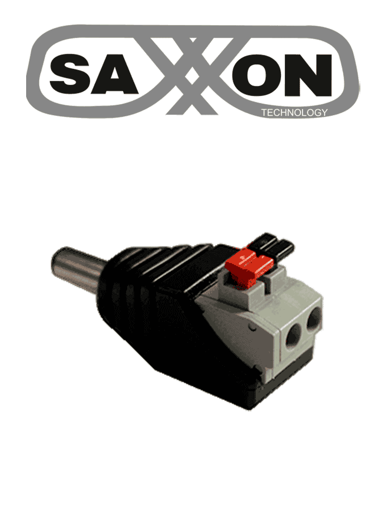 SAXXON--SAXXON SX52A - Adaptadores MachoTipo Jack Polarizado / Paquete de 10 piezas / Terminales de Presión / Fácil Instalación/ 12v-