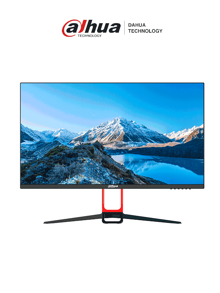 DAHUA--Dahua DHI-LM28-F400 Monitor UHD de 28" ofrece resolución 4K (3840x2160), bisel ultradelgado, ángulo de visión de 178°, altavoces integrados, y conectividad versátil con entradas HDMI y USB, ideal para multimedia.-
