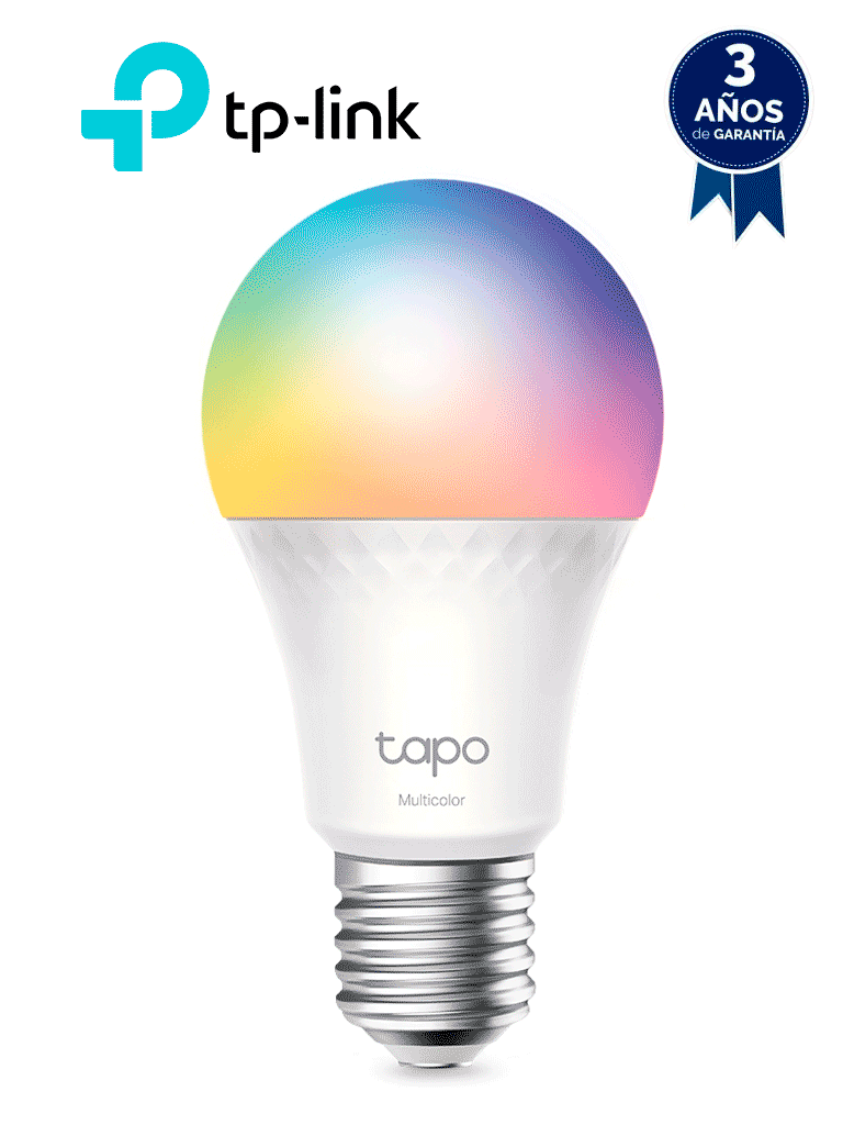 TP-LINK--TP-LINK - TAPO L535E - Foco LED Inteligente RGB con WiFi y función multicolor, equivalente a 75 Watts-