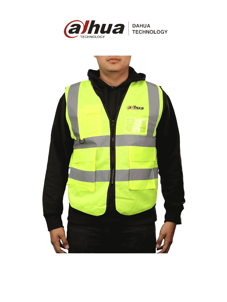 DAHUA--DAHUA MATPRO2414 - Chaleco Amarillo Material Fluorescente con Logotipo Dahua/ Promocional-