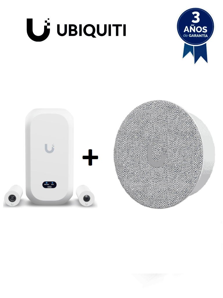 UniFi--UBIQUITI KIT UVC-AI-THETA + UVC-AI-THETA-AUDIO - Kit de videovigilancia que integra cámara modular y módulo de audio para captura de video y sonido en interiores. Diseño discreto, analítica inteligente y gestión centralizada mediante UniFi Protect.-