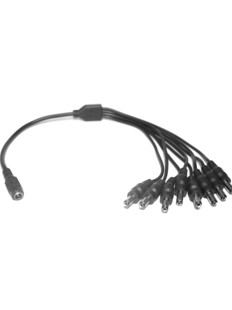 SAXXON PSUWB10 - Divisor de Energía para 8 Camaras/ 1 Conector Hembra + 8 Conectores Macho/ 2.1 mm/