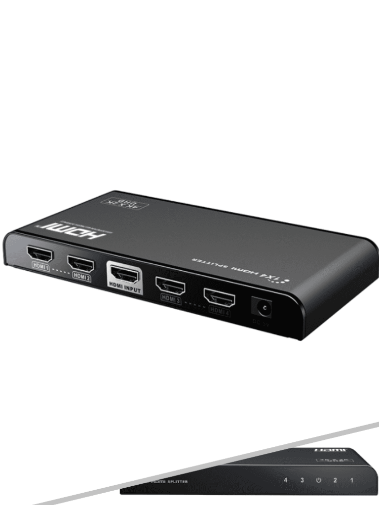 SAXXON LKV314V20- Divisor de Video HDMI/ 1 Entrada y 4 Salidas/ Soporta Resoluciones de Hasta 4k & 2k @ 60Hz/ Compatible con HDMI2.0 y HDCP2.0/ Soporta HDMI 3D