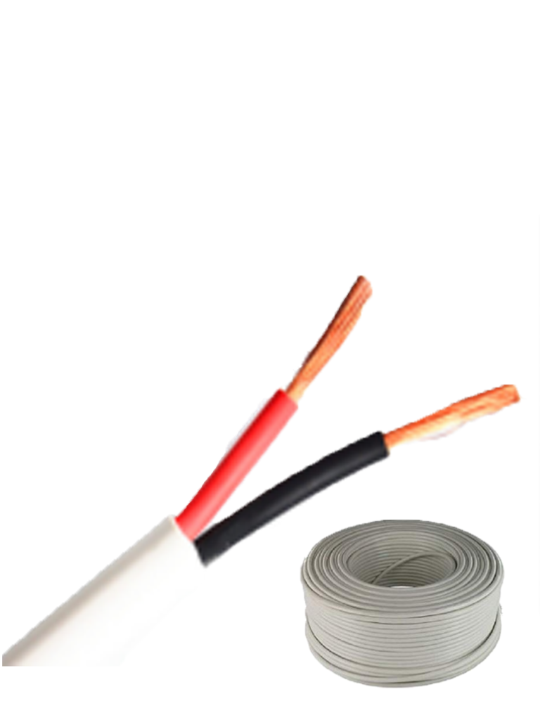 SAXXON OWAC2100J - Cable de alarma / 2 Conductores / CCA/ Calibre 22  AWG / 100 Metros / Recomendable para control de acceso / Videoportero / Audio / Reforzado