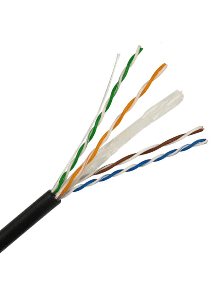 SAXXON OUTP6COP305NE - Bobina de Cable UTP Cat6 100% Cobre/ 305 Metros/ Uso Exterior/ Cubierta LDPE/ 4 Pares/ Soporta Pruebas de Rendimiento/ Cumple con Estandares ISO / IEC 11801 Ed2; EIA / TIA568B/ UL/ Ideal para Cableado de Redes y Video/