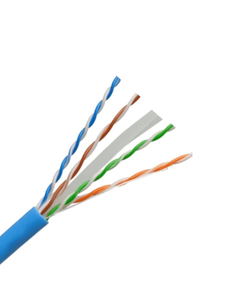 SAXXON OUTP6COP100B - Bobina de Cable UTP Cat6 100% Cobre/ 100 Metros/ Color Azul/ Uso Interior/ Soporta Pruebas de Rendimiento/ Cert ISO9001/ UL 444/ RoSH/ ANSI/ TIA/ EI