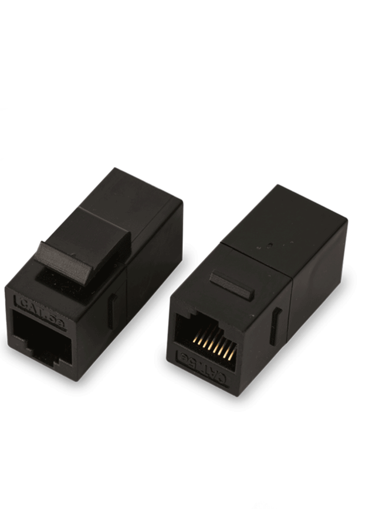 SAXXON M225 - Cople RJ45 / RJ45 Hembra a RJ45 hembra / CAT 5E / Color negro