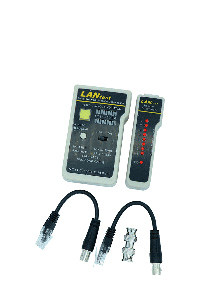 SAXXON G288 - Probador de cables / Conectores RJ45 / BNC / RJ11