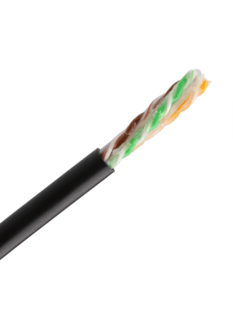 SAXXON OUTPCAT6GCOPEXT- Bobina de Cable UTP Cat6 100% Cobre con Gel/ 305 Metros/ Uso Exterior/ Color Negro/ Cumple con Estandares: ISO/ IEC 11801 Ed2; EIA/ TIA568/ Ideal para Cableado de Redes y Video/