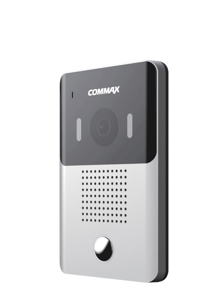 COMMAX DRC4Y - Frente de calle compatible con monitores Commax por conexión a 4 hilos, alimentación desde monitor, cuenta con funcion de apertura de puerta, Luz LED, soporta cubierta cmx2260001