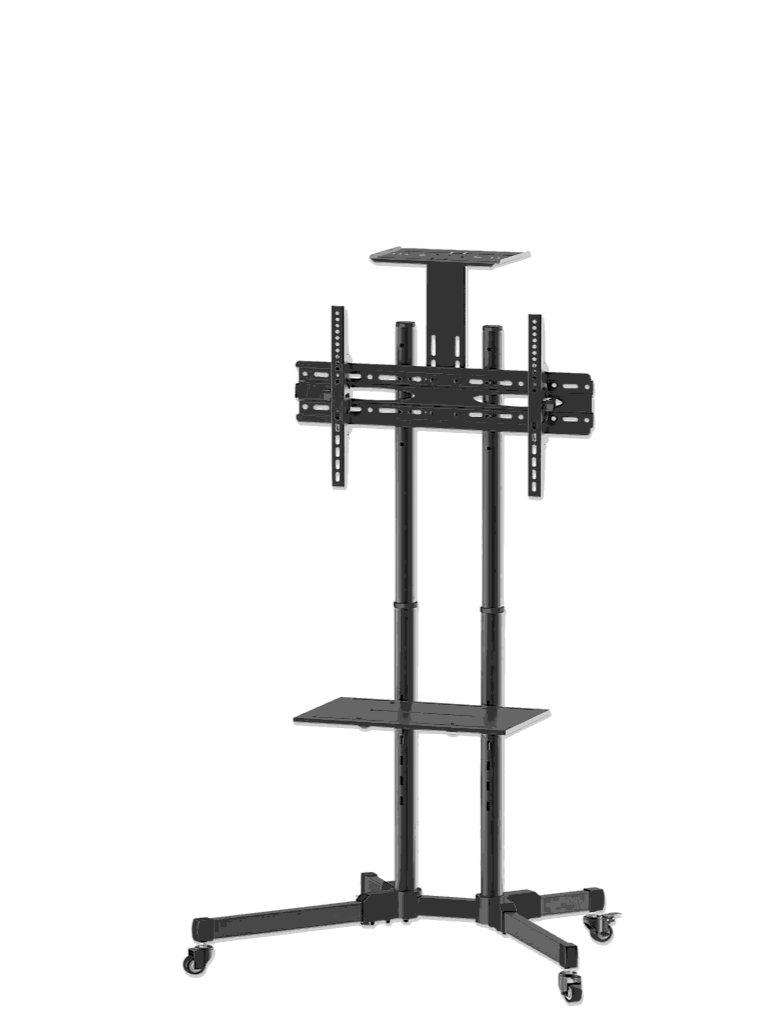 MANHATTAN 461238 - Soporte para TV / de piso, tipo carrito, /  de acero, con inclinación / pantallas planas de 37" a 70" de máximo 50 kg