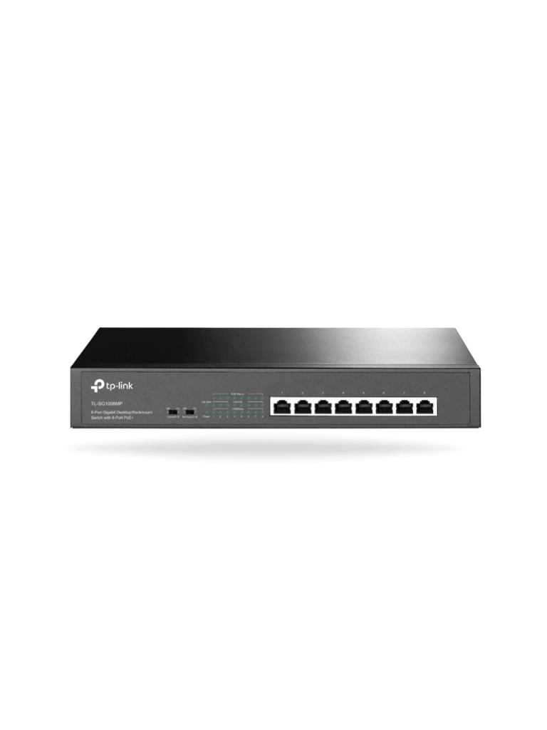 TP-LINK TL-SG1008MP - Switch Gigabit PoE+ no administrable de 8 puertos 10/100/1000 Mbps, para escritorio