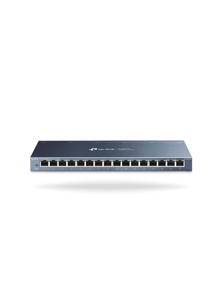 TP-LINK TL-SG116 -Switch Gigabit no administrable de 16 puertos 10/100/1000 Mbps para escritorio