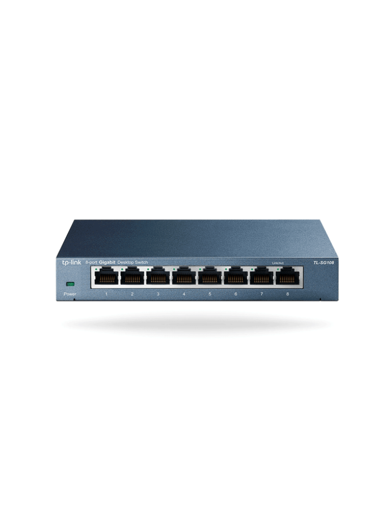 TP-LINK TL-SG108 - Switch Gigabit no administrable de 8 puertos 10/100/1000 Mbps.