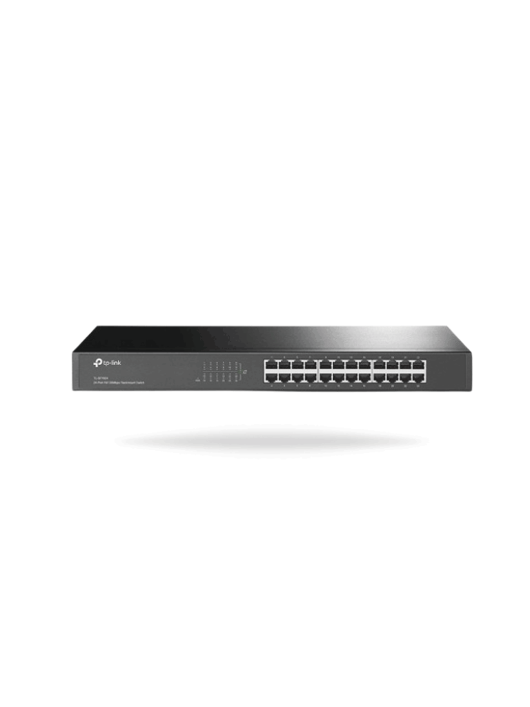 TP-LINK TL-SF1024 - Switch no administrable de 24 puertos 10/100 Mbps para montaje en rack
