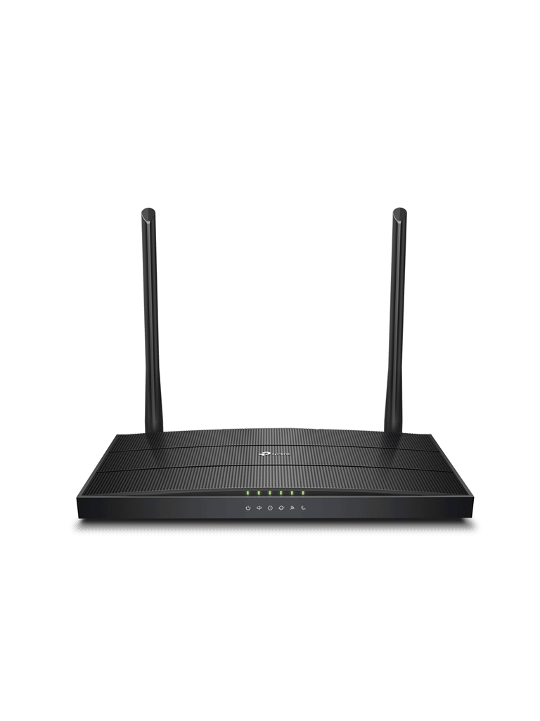 TP-LINK XC220-G3v/ GPON Router inalámbrico N 300 Mbps / Frecuencia de 2.4 GHz / 1 puerto GPON SC-APC / 2 puertos LAN (1 GE/ 1 FE) / 1 puerto POTS (FXS) / Soporta AgiNet Config - AgiNet ASC