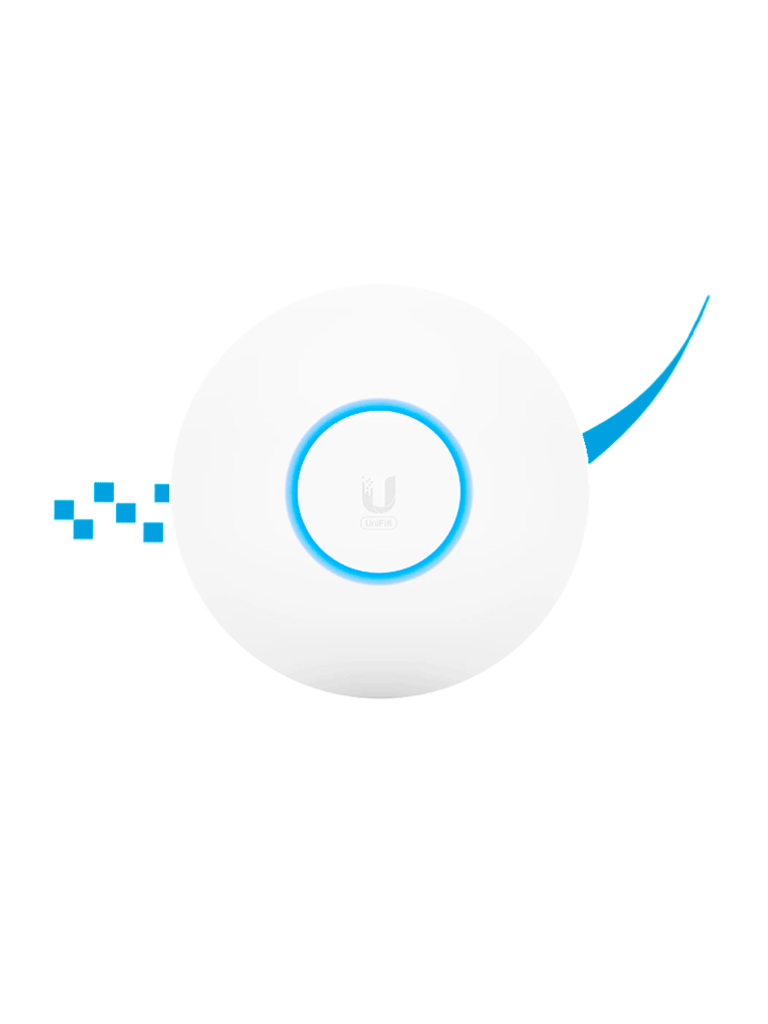 UBIQUITI U6-LR  Punto de Acceso WiFi 6 3.0 Gbps con radios de 5 GHz (4x4 MU-MIMO y OFDMA) y 2.4 GHz 4x4 MIMO 