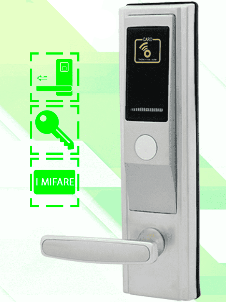 ZKTECO LH3600R - Cerradura Derecha para Hotel / Mifare 13.56 Mhz / 35 A 55 mm Grosor de Puerta / Estandar Americano /5 Pestillos 